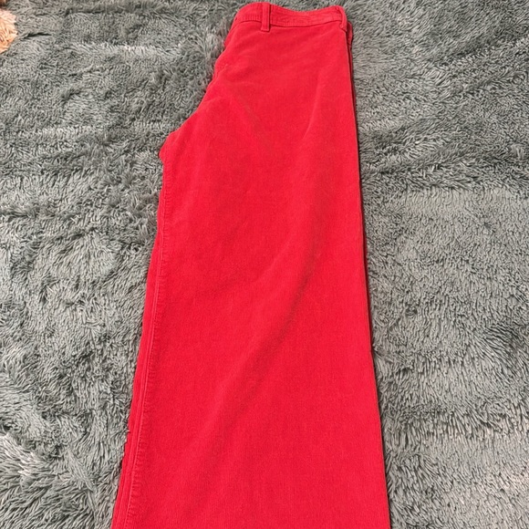 Women’s red high-rise corduroy wide leg ankle jeans from target. Size 14. - Picture 5 of 5